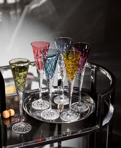 Waterford Winter Wonders Set Of 6 Crystal Flutes In Multi
