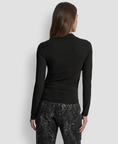 Dkny Jeans Mid Rise Relaxed Jeans In Black