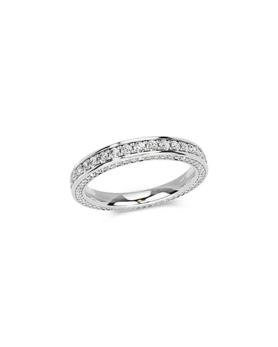 Bloomingdale's Fine Collection Diamond Three Side Eternity Band In 14k White Gold, 1.0 Tcw In Gold