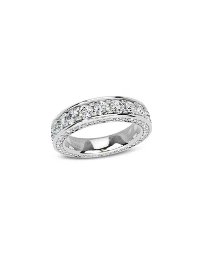 Bloomingdale's Fine Collection Diamond Three Side Eternity Band In 14k White Gold, 3.0 Tcw In Gold