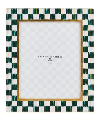 Mackenzie-childs Mackenzie Childs Courtly Check Lacquer 8 X 10-inch Picture Frame In Green