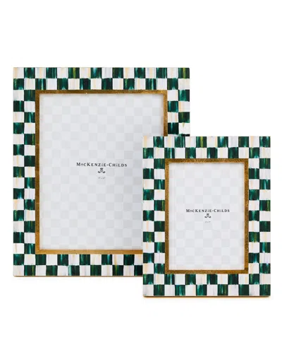 Mackenzie-childs Mackenzie Childs Courtly Check Lacquer 8 X 10-inch Picture Frame In Green