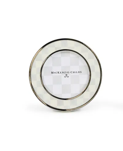 Mackenzie-childs Sterling Check Silver Plated Frames, Set Of 2 In Multi