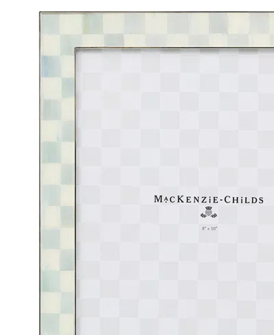 Mackenzie-childs Sterling Check Silver Plated Frame, 8" X 10" In Multi