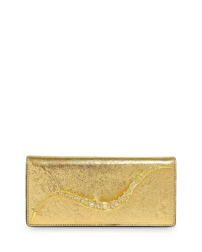 Alexis Bittar Crystal Curve Side Handle Clutch In Gold