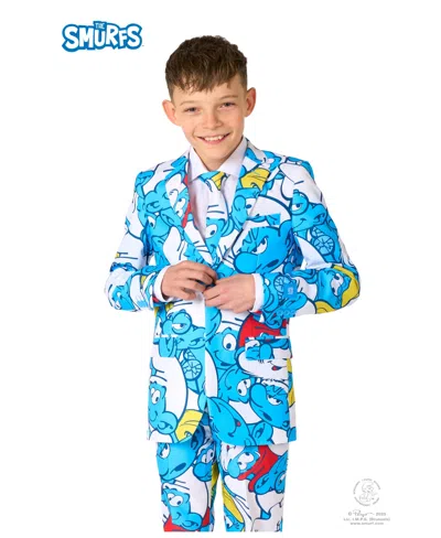Opposuits Big Boys Smurfs Suit In Blue