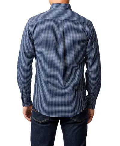 Rodd & Gunn Slim Fit Gunn Check Oxford 5 Long Sleeve Shirt In Blue