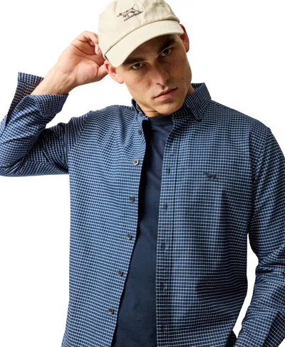 Rodd & Gunn Slim Fit Gunn Check Oxford 5 Long Sleeve Shirt In Blue