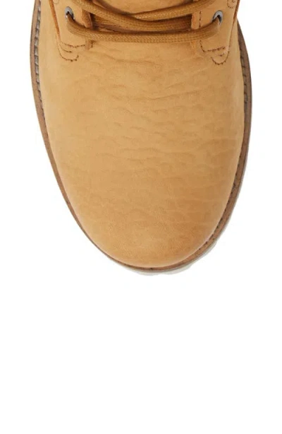 Blackstone Ol22 Lace-up Boot With Genuine Shearling Lining In Gold