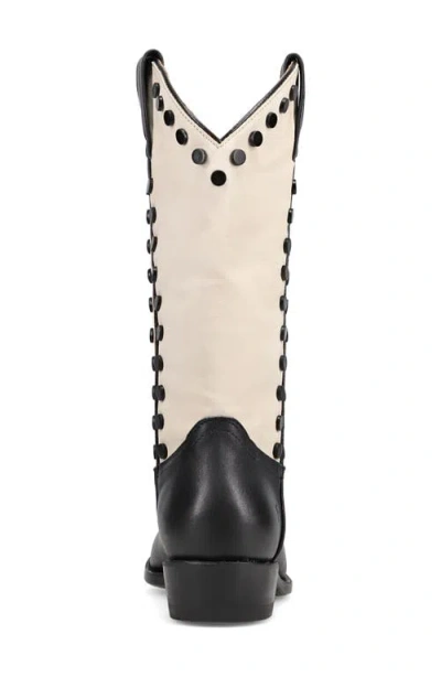 Frye Billy Pull-on Studded Western Boots In Black