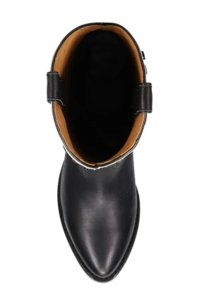 Frye Billy Pull-on Studded Western Boots In Black