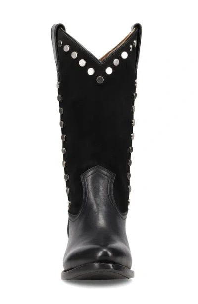 Frye Billy Stud Western Boot In Black