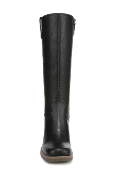 Dr. Scholl's Women's Joplin Square Toe Block Heel Riding Tall Boots In Black