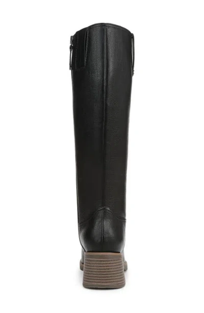 Dr. Scholl's Women's Joplin Square Toe Block Heel Riding Tall Boots In Black