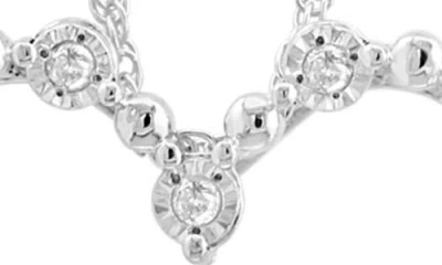 Effy Sterling Silver Diamond Heart Pendant Necklace In Gold