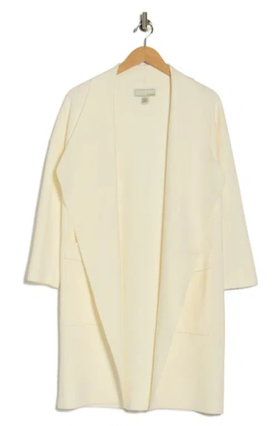 By Design Andrea Open Front Long Cardigan In White
