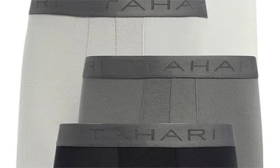 Tahari 4-pack Luxe Micro Boxer Briefs In Black