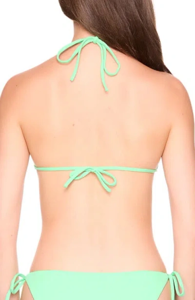 Susana Monaco String Triangle Bikini Top In Green