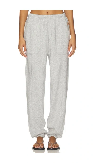 Lunya Silksweats Midweight Reversible Seamed Jogger In Gray