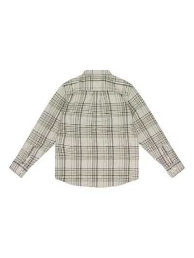 Aimé Leon Dore Gray Plaid Cotton Button-down Shirt In Gray