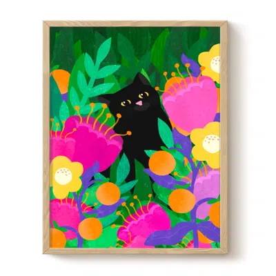 The Paper Tail Cat In The Wild - Art Print - Medium In Multi