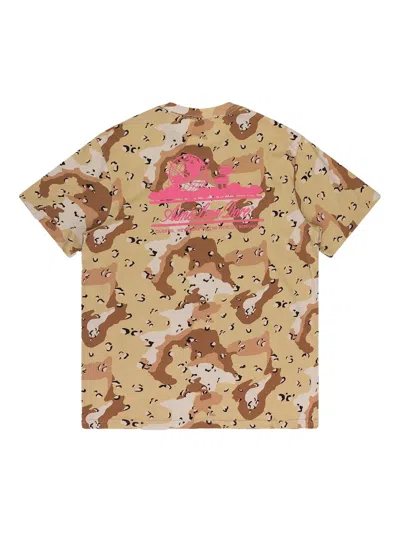 Aimé Leon Dore Multicolor Camo Unisphere T-shirt In Neutral