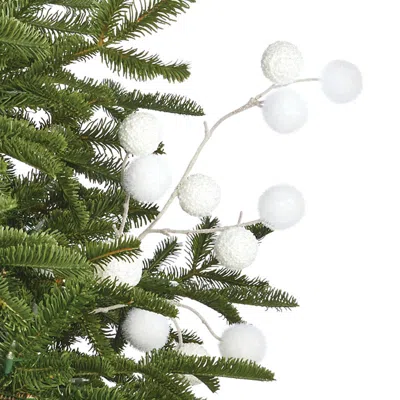 Frontgate Set Of 6 Pom Ball Stems In Green