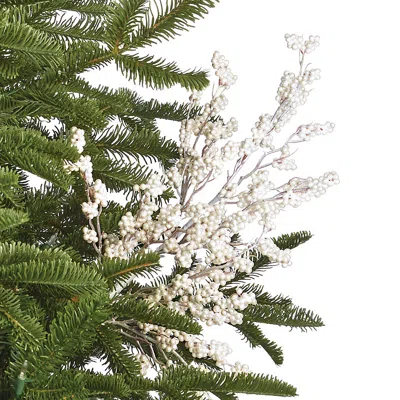 Frontgate Set Of 6 Pearl Berry Stems In White