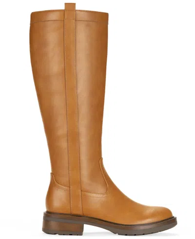 Style & Co Style Co Womens Terryy Riding Boots Regular Wide Calf Macys Exclusive In Brown