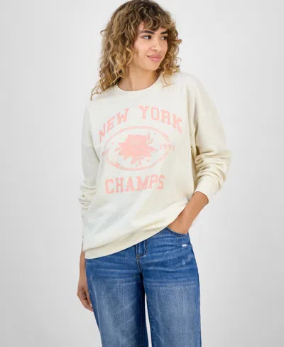 Self Esteem Juniors' New York Graphic Sweatshirt In Neutral