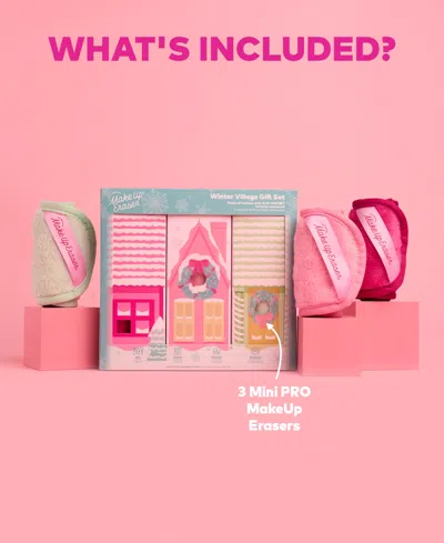 Makeup Eraser 3-pc. Winter Village Makeup-removing Cloth Set In Multi