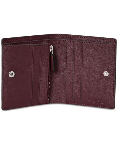 Ralph Lauren Cmpct Wallet Wallet Small In Burgundy