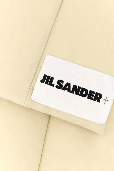 Jil Sander Cream Polyester Scarf In Neutral