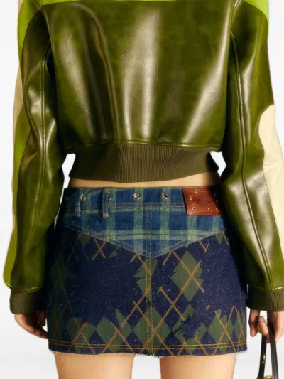 菱形纹图案半身裙