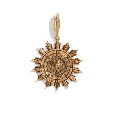 Lovard Women's Gold Sunburst Medallion Charm In Gold