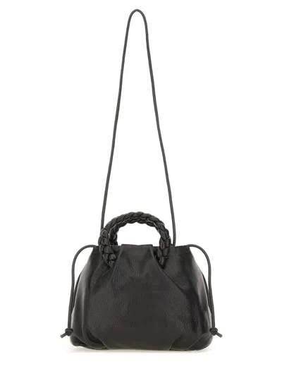 Hereu Stylish Shoulder Bag Braided Handles In Black