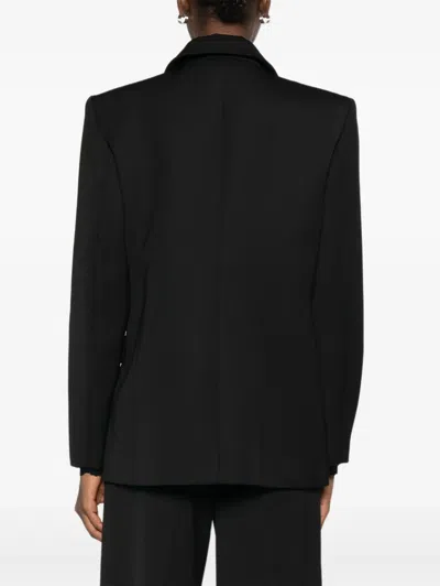 缀饰双排扣夹克