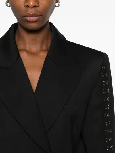 缀饰双排扣夹克