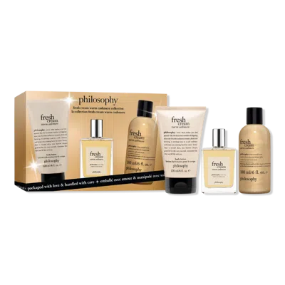 Philosophy Di Lorenzo Serafini Fresh Cream Warm Cashmere Eau De Toilette Trio Gift Set In Multi