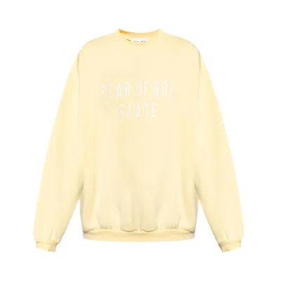 Pre-owned Essentials Fear Of God  90s Crewneck Sweatshirt 'garden Yellow' | Men's Size S