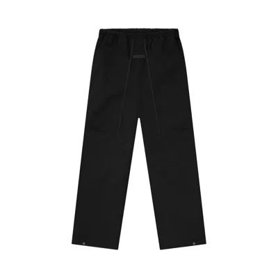 Pre-owned Essentials Fear Of God  Poly Twill Work Pants 'jet Black' | Men's Size L