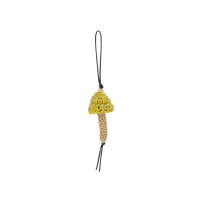 Pre-owned Loewe Mushroom Charm 'yellow/natural' | Women's Size Onesize