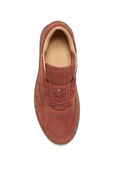 Gabriela Hearst Ohio Slip-on Sneaker In Burnt Sienna Nubuck In Brown