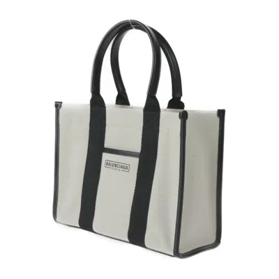 Pre-owned Balenciaga Black Canvas Leather Handbag Shoulder Bag Tote Bag ()