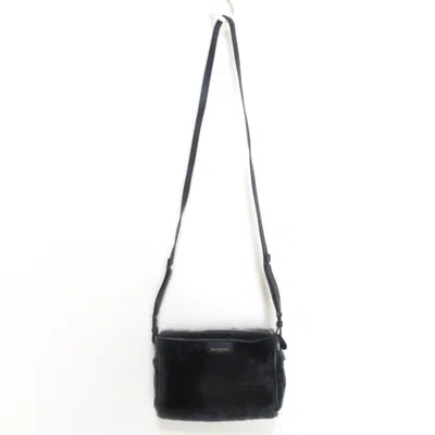 Pre-owned Balenciaga Black Fur Shoulder Bag ()