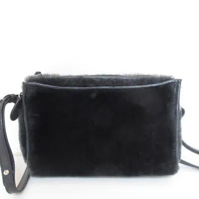 Pre-owned Balenciaga Black Fur Shoulder Bag ()