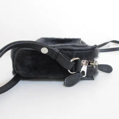 Pre-owned Balenciaga Black Fur Shoulder Bag ()