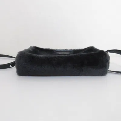 Pre-owned Balenciaga Black Fur Shoulder Bag ()