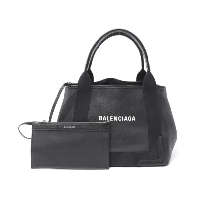 Pre-owned Balenciaga Black Leather Tote Bag ()