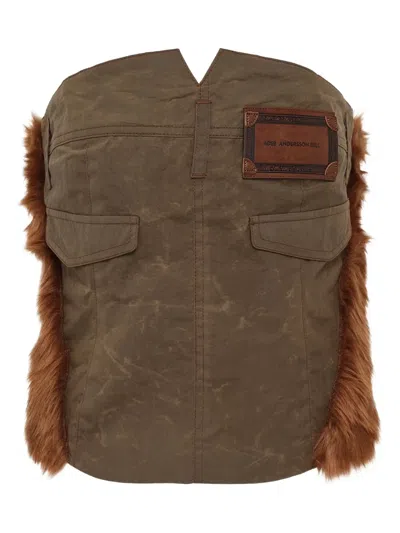 Andersson Bell Bustier-style Top In Brown